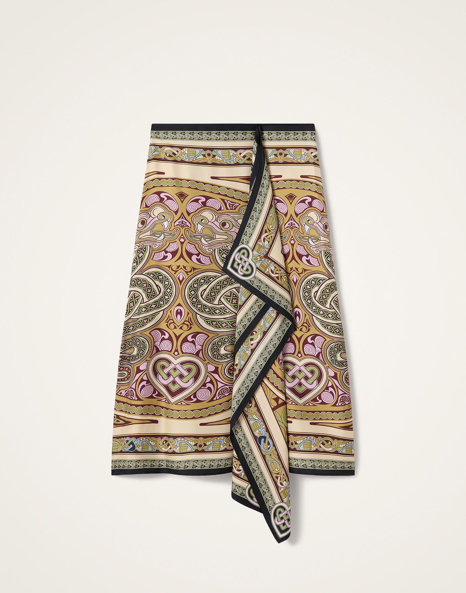 La DoubleJ Scarf Skirt Kells Plac&eacute;e Light Green SKI0160SIL006KEL03GR01