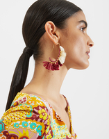 La DoubleJ Bow Earrings La DoubleJ Bow Earrings Multicolor Lampone EAR0024RAF001MUL0030