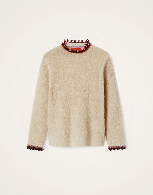 La DoubleJ Camden Jumper Solid Ecru PUL0165KNI170SOLIDBR05