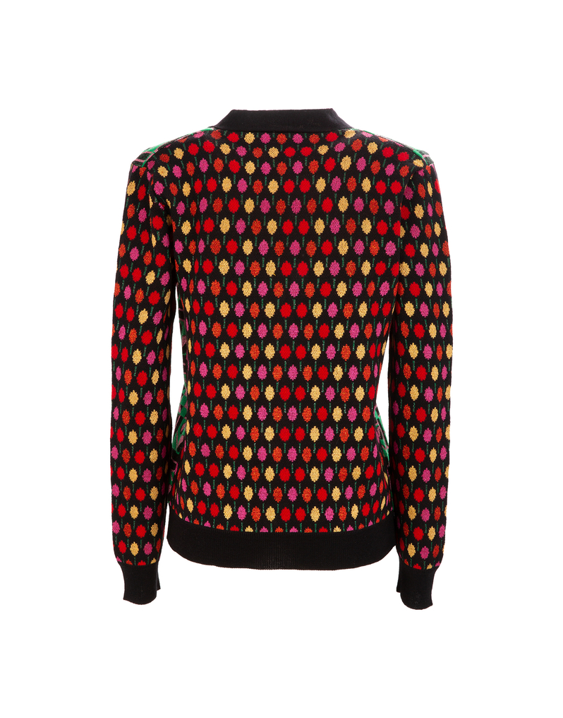 LaDoubleJ Cardigan LaDoubleJ Cardigan Geometrico Verde/Ping Pong Multi PUL0016KNI011PIN0003