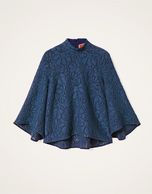 La DoubleJ Lacey Make An Exit Top La DoubleJ Lacey Make An Exit Top Solid Blue TOP0108LAC003SOLIDBU03