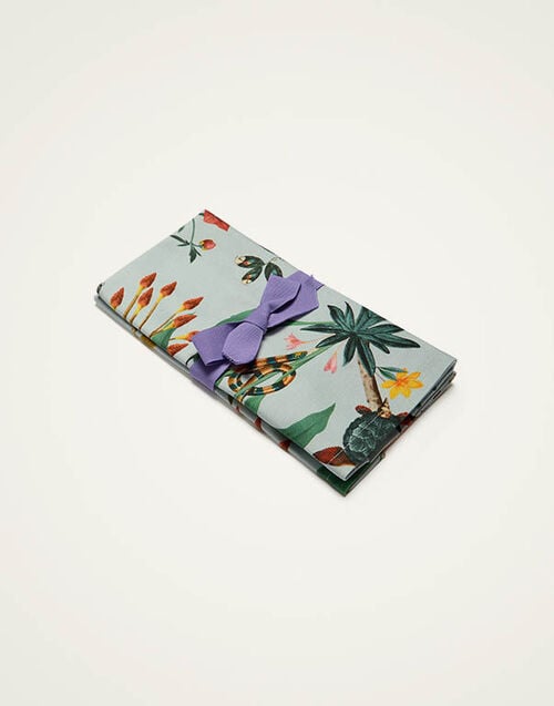 La DoubleJ Large Napkins Set Of 2 La DoubleJ Large Napkins Set Of 2 Fantastic Creatures Light Blue NAP0017COT073FCR01BU01