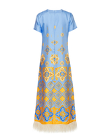 La DoubleJ Swing Dress La DoubleJ Swing Dress Partenope Light Blue DRE0316SIL001PRT01BU01