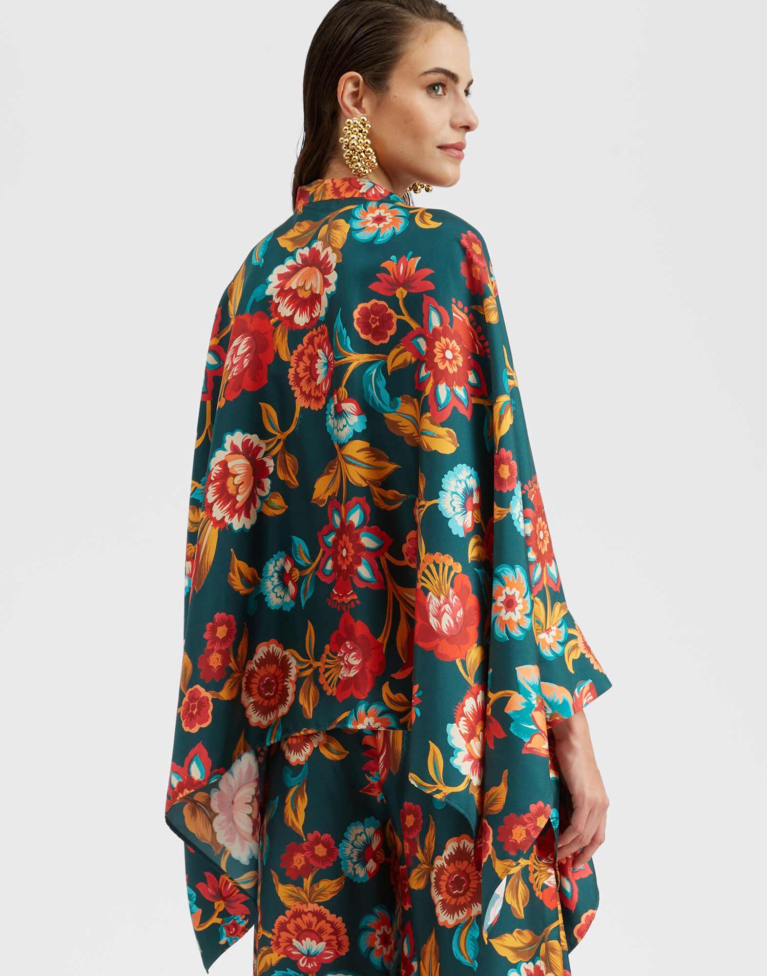 La DoubleJ Foulard Shirt Hottie Emerald SHI0075SIL001HOT01GR04