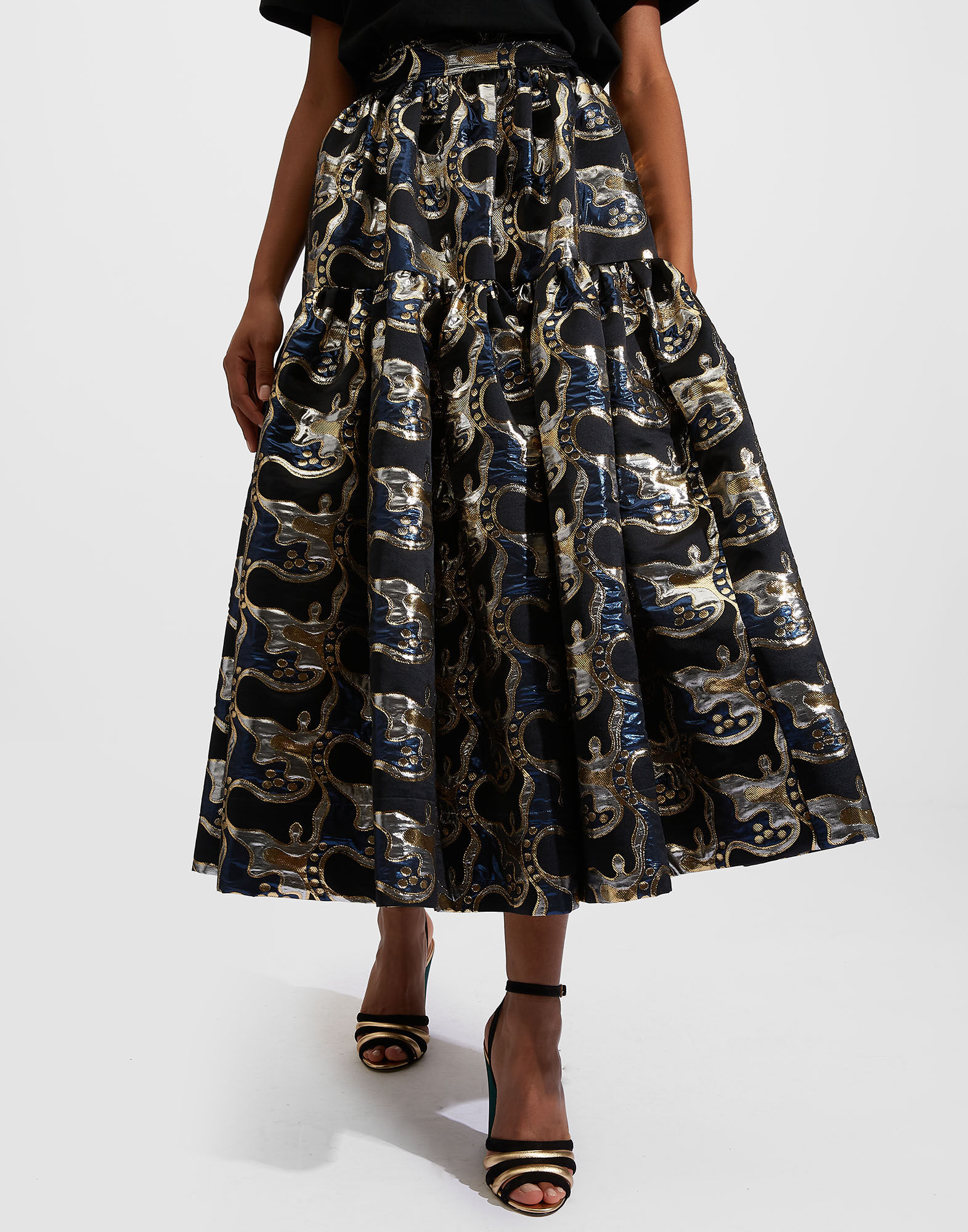 La DoubleJ Oscar Skirt Spritz Blu SKI0012JAC040SPR0002