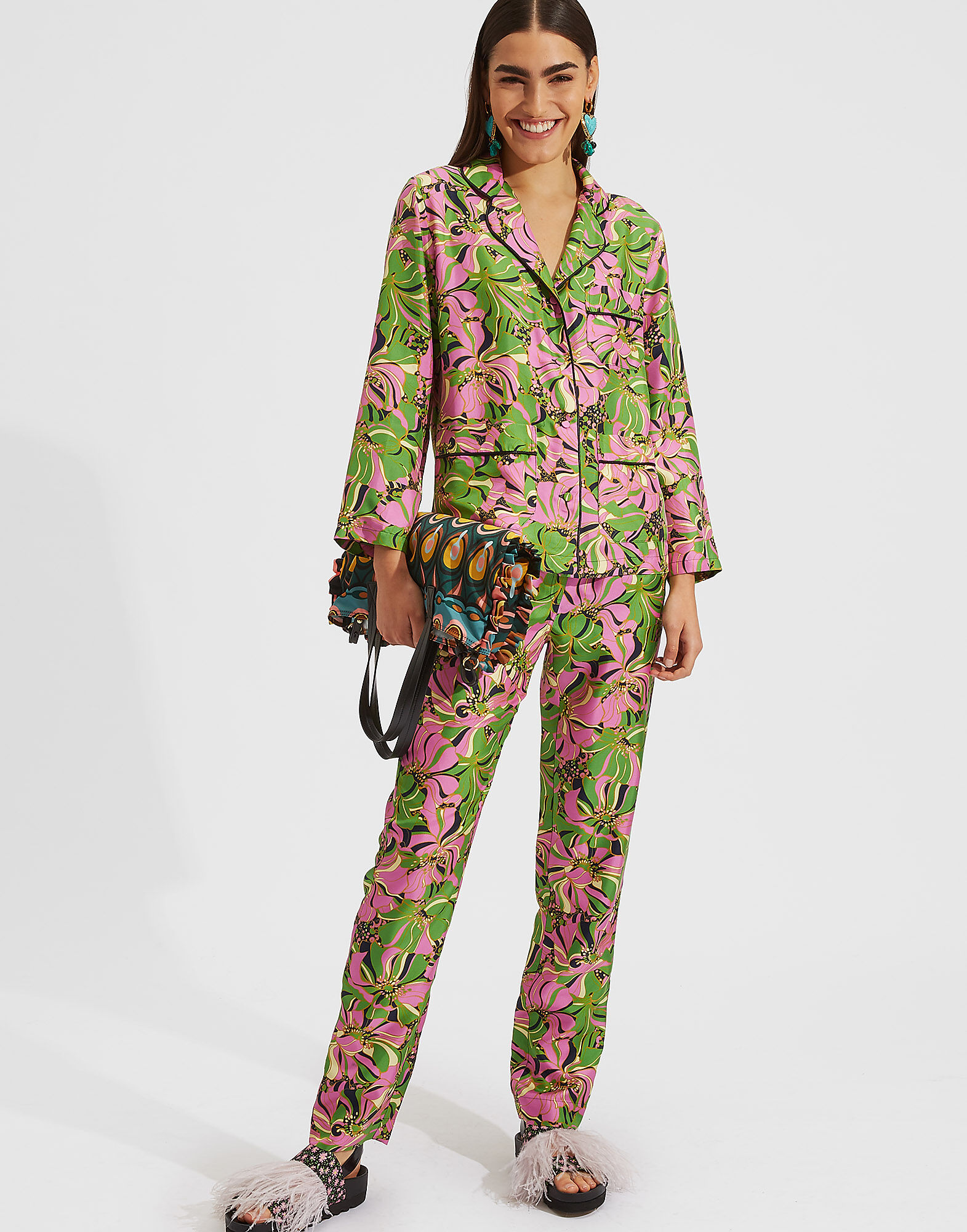 La DoubleJ Pajama Pants Carnevale TRO0019SIL001CAR0001