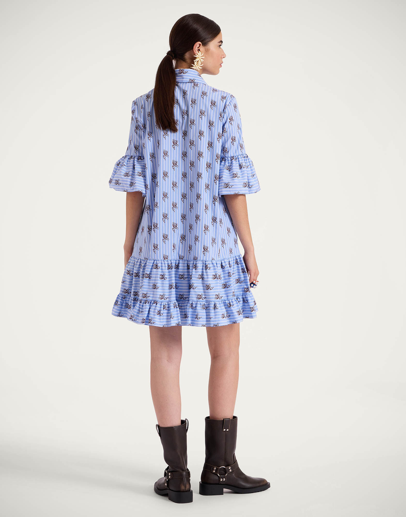 La DoubleJ Choux Dress Gryphos Light Blue DRE0193COT059GRY03BU01