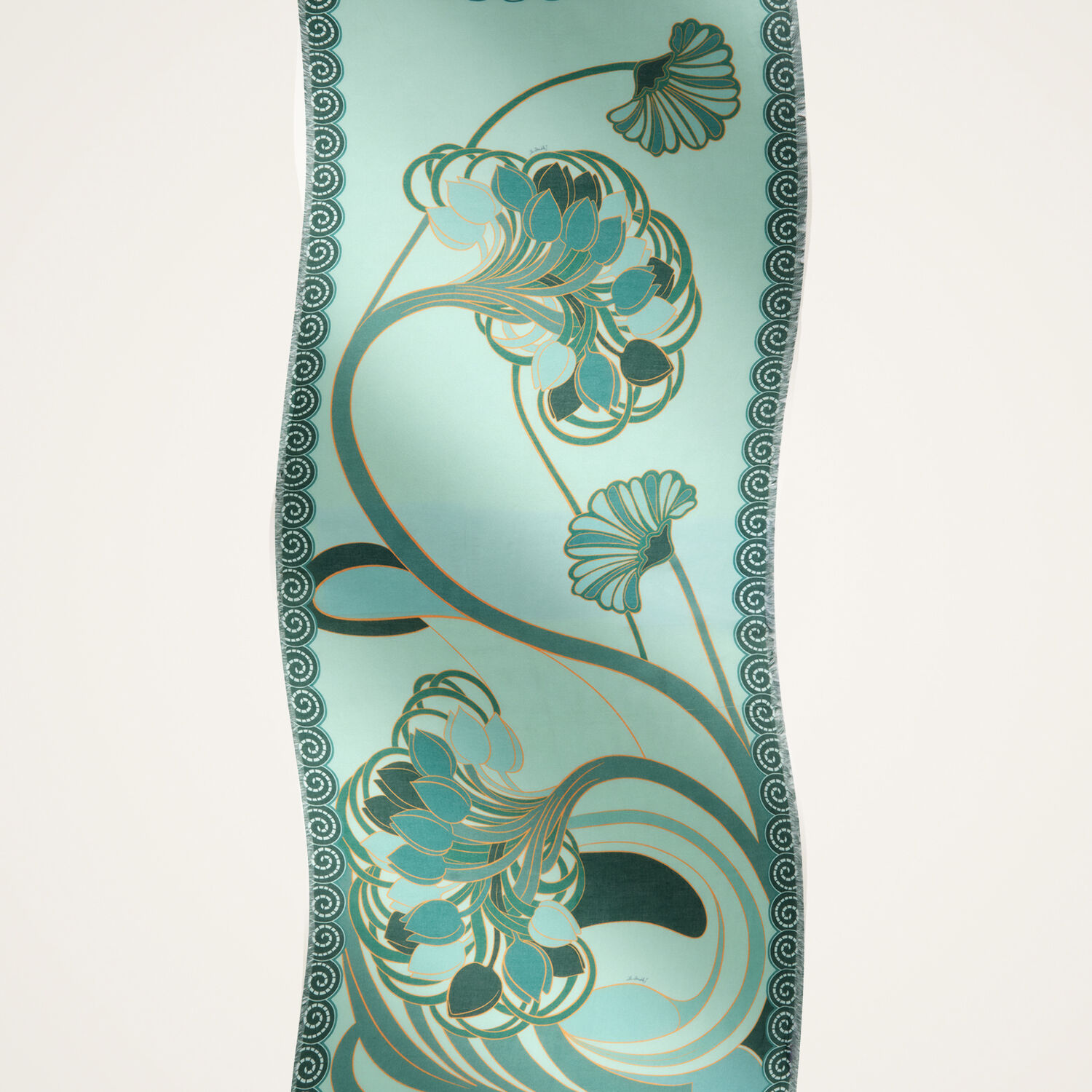  La Doublej Foulards & Scarves Women - Scarf (70x180) Blooming Tulip Placée Mint One Size 85% Modal 15% Silk 