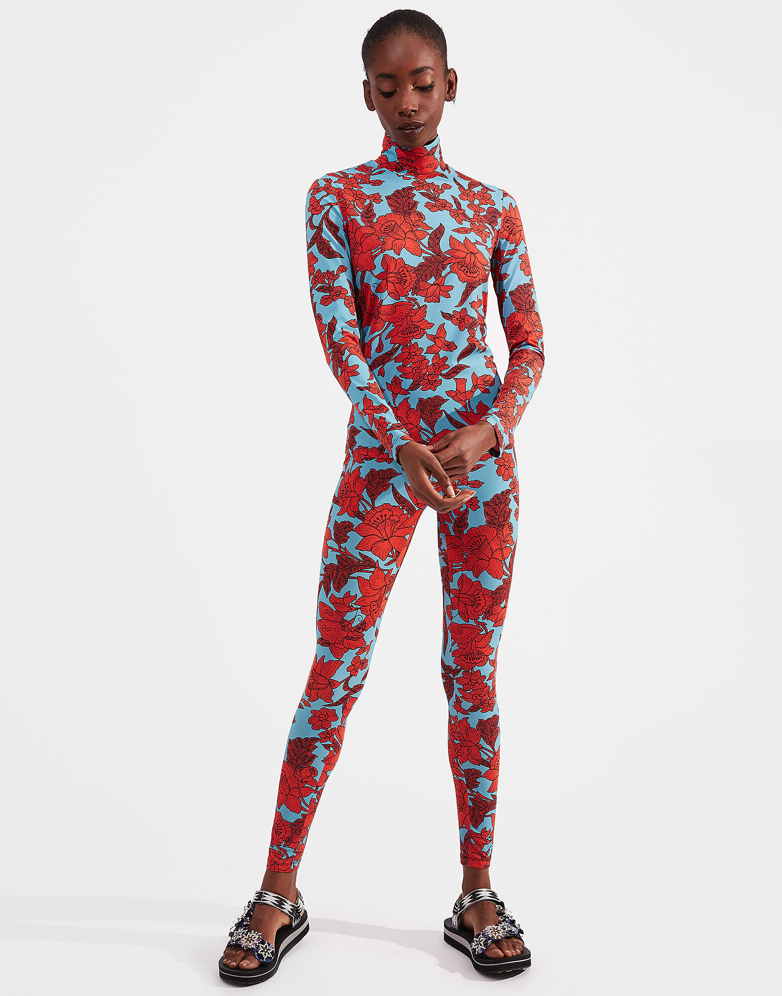 La DoubleJ Turtleneck Lilium Turchese SHI0030JER005LIL0005