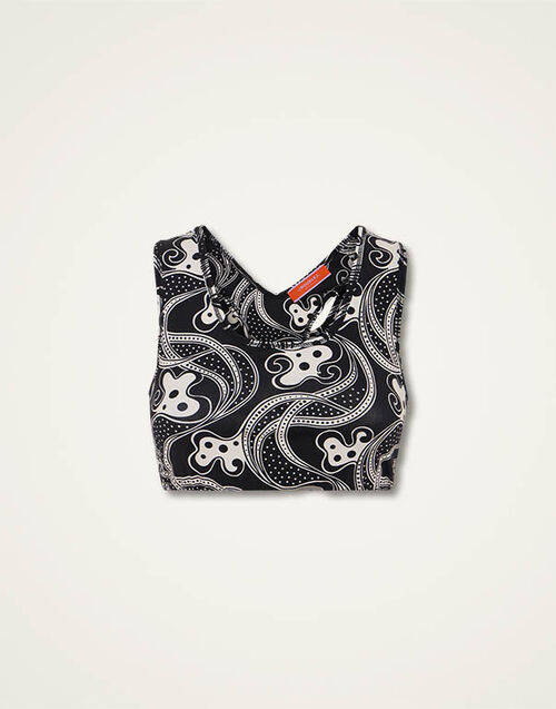 La DoubleJ Magica Bra Aperol Black & White TOP0142JER049APE01BL03