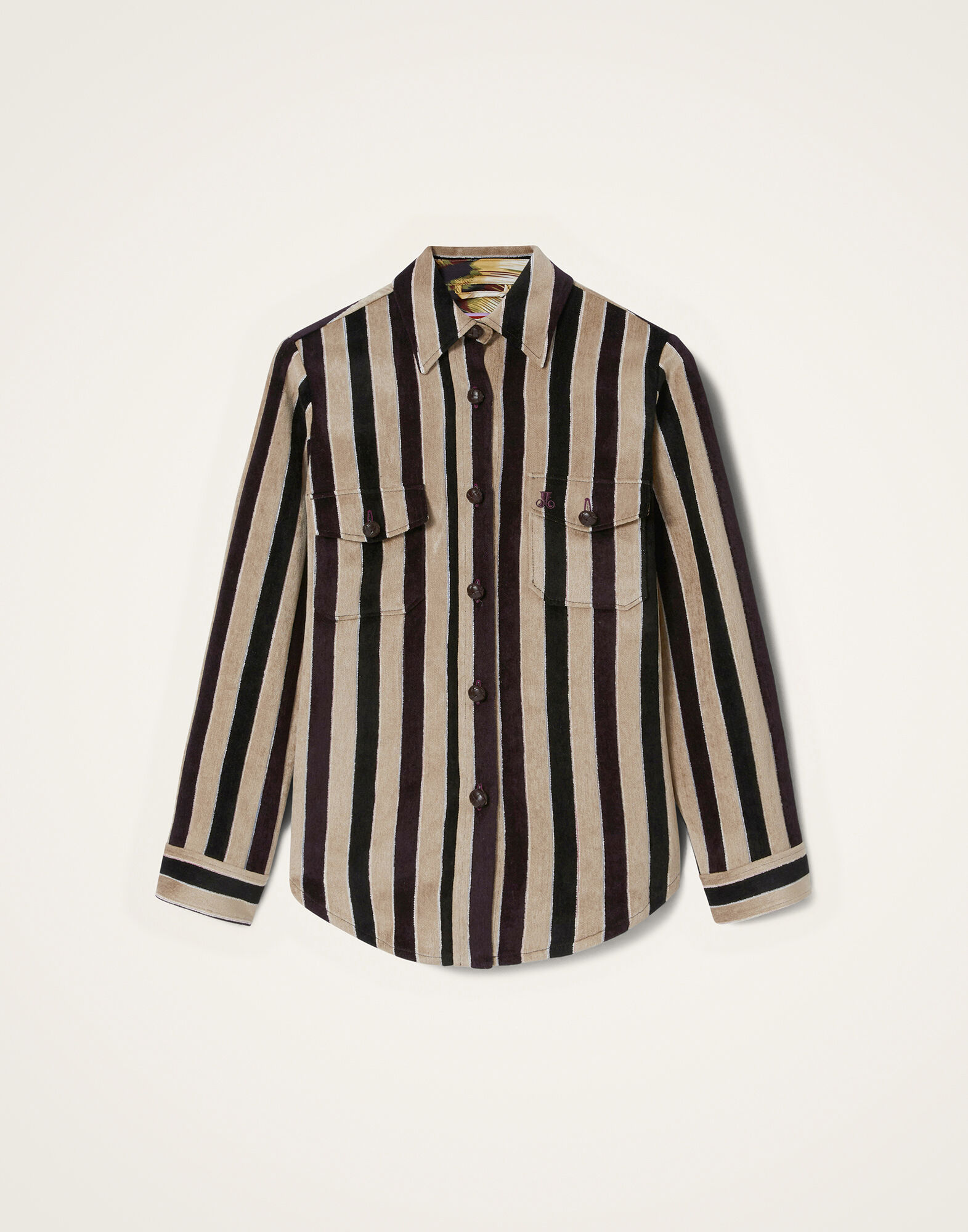 La DoubleJ Better Than Your Boyfriend's Jacket Stripes Light Beige JAC0112VIS026STR08BR01