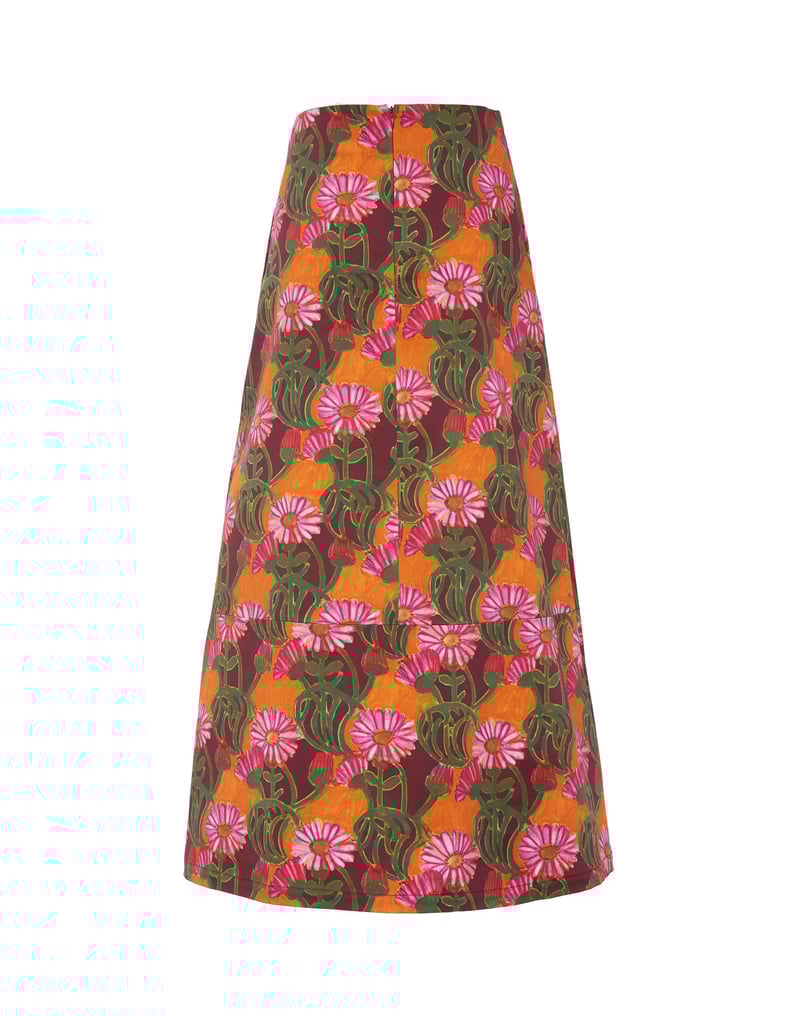 La DoubleJ A-Long Skirt La DoubleJ A-Long Skirt Orange Gerber SKI0018COT006GER0002