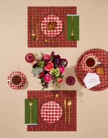 La DoubleJ Placemat Set Of 2 La DoubleJ Placemat Set Of 2 Cherries Verde TBM0001LIN001CHY0004