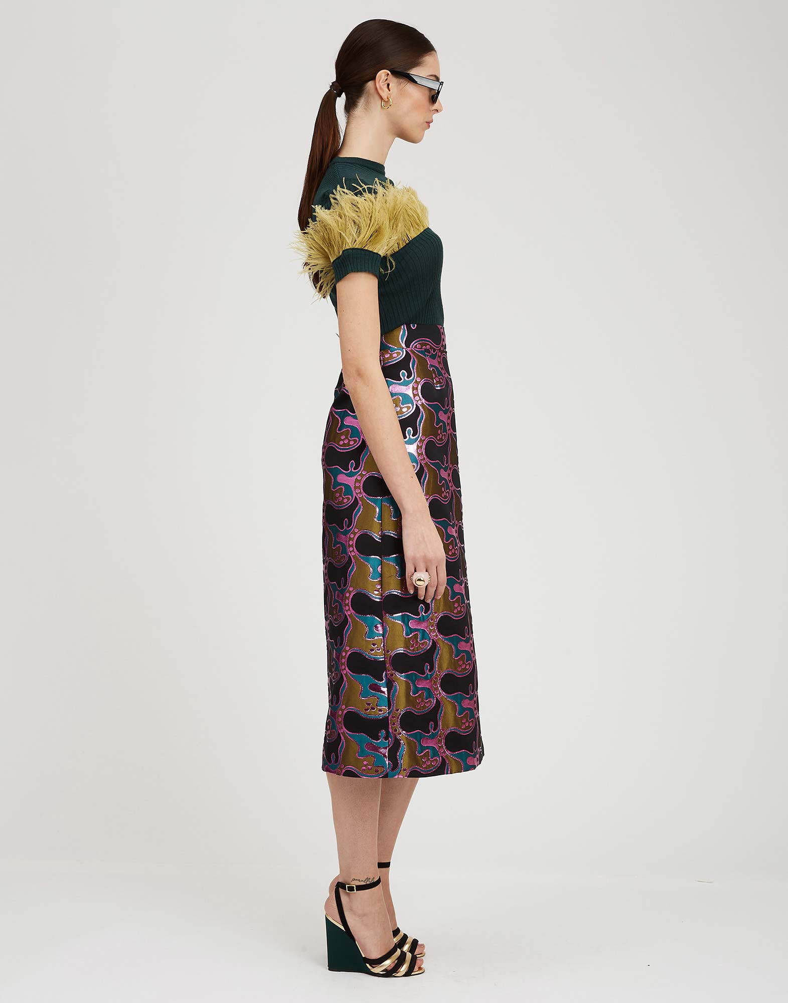 La DoubleJ High Kick Tee Green PUL0182KNI100VA216GR02