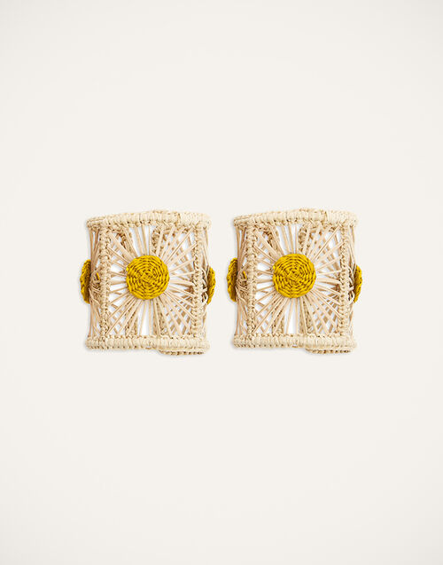 La DoubleJ Napkin Rings Set Of 2 La DoubleJ Napkin Rings Set Of 2 Yellow RNG0001RAF007YEL0001