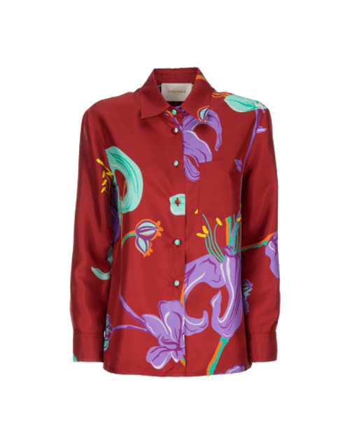 LaDoubleJ Boy Shirt Maneater Rosso SHI0001SIL001MAN0002