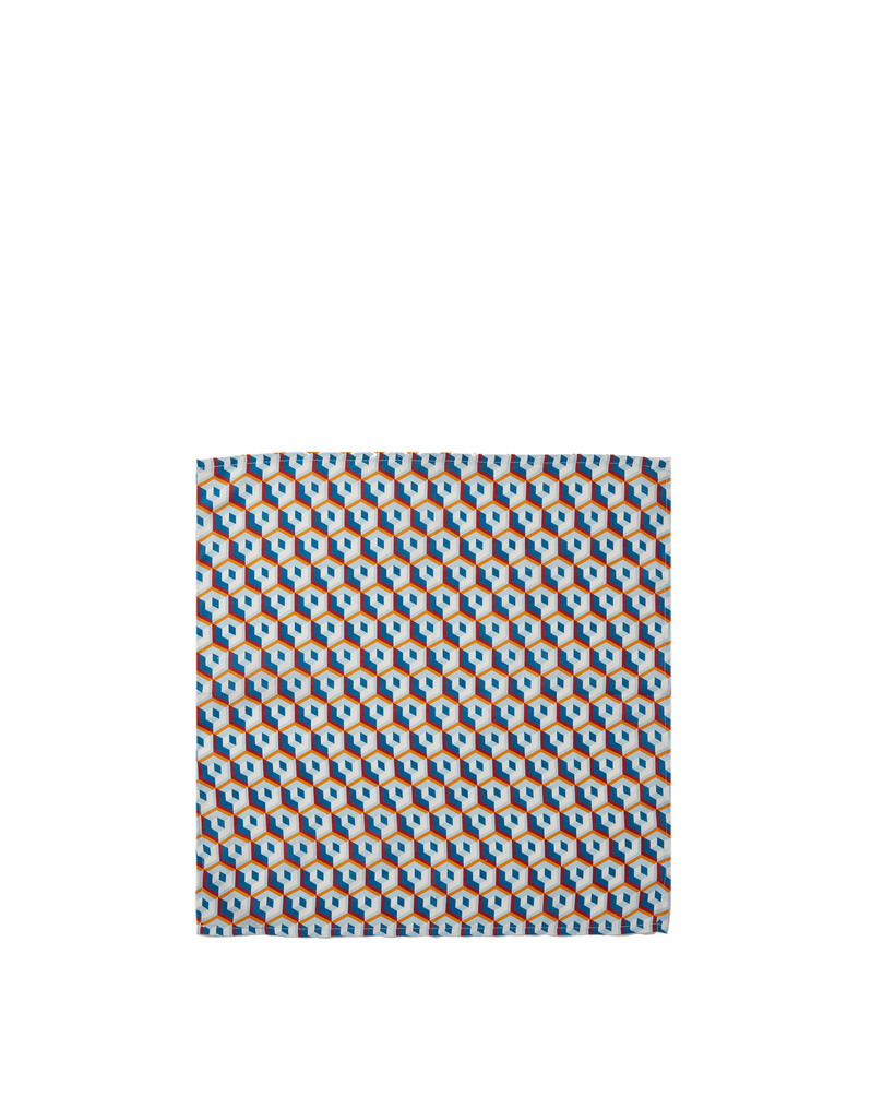 La DoubleJ Large Napkins Set Of 2 La DoubleJ Large Napkins Set Of 2 Cubi Blu NAP0006LIN001CUB0004