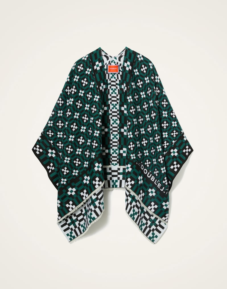 La DoubleJ Soul Poncho La DoubleJ Soul Poncho Byte Placée Green SCA0059WOL025BYT02GR02