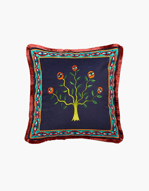 La DoubleJ Velvet Cushion (48X48) Eye Vines CUS0012VEL001HLE0012