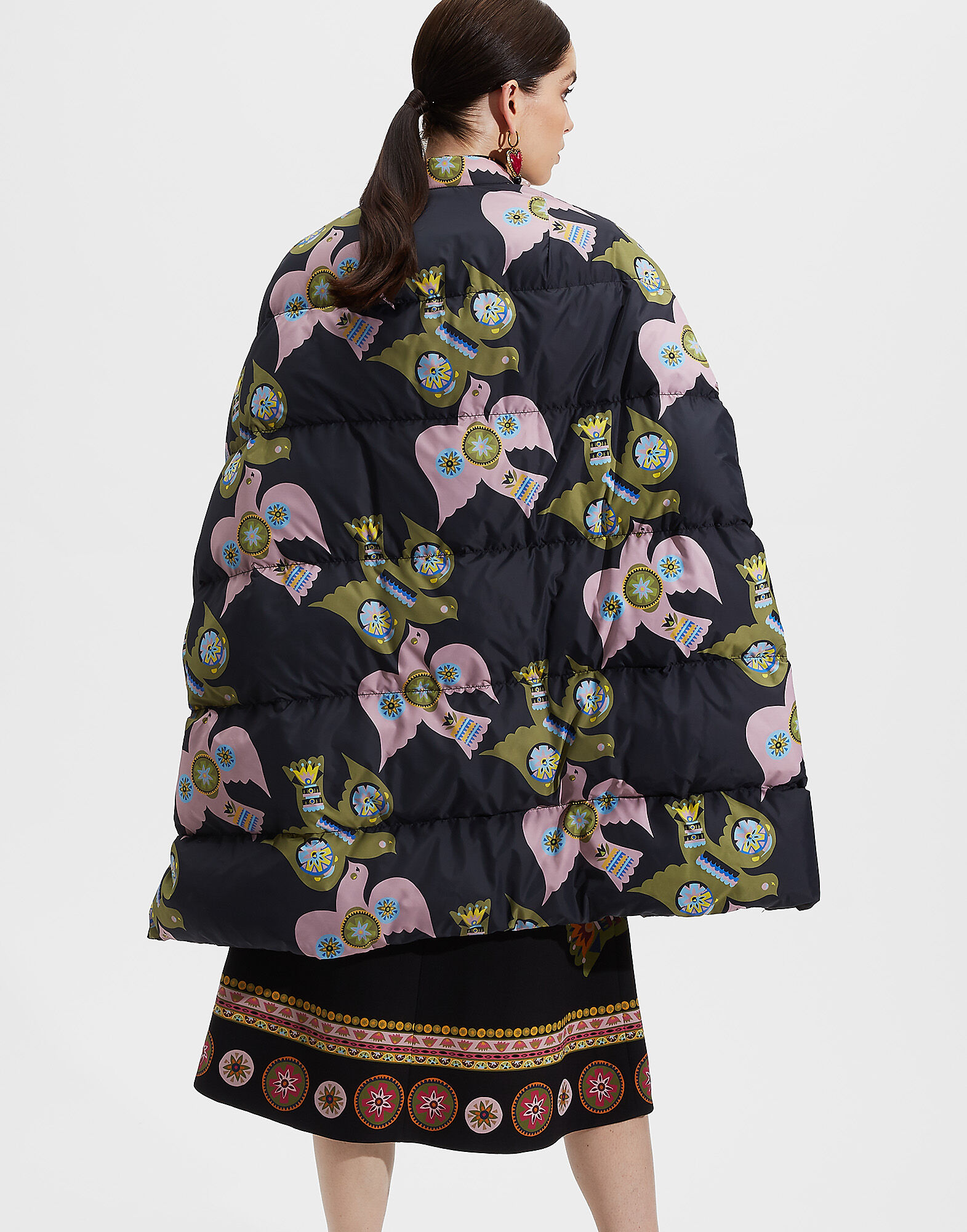 LaDoubleJ Reversible Puffy Poncho LoveDove DOW0005NYL003LOV0001