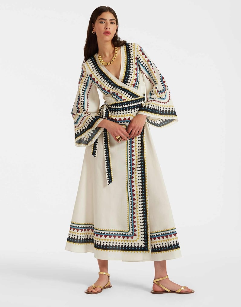 La DoubleJ The Wrap Dress La DoubleJ The Wrap Dress Doric Placée Cream DRE0734COT056DOR01WH03