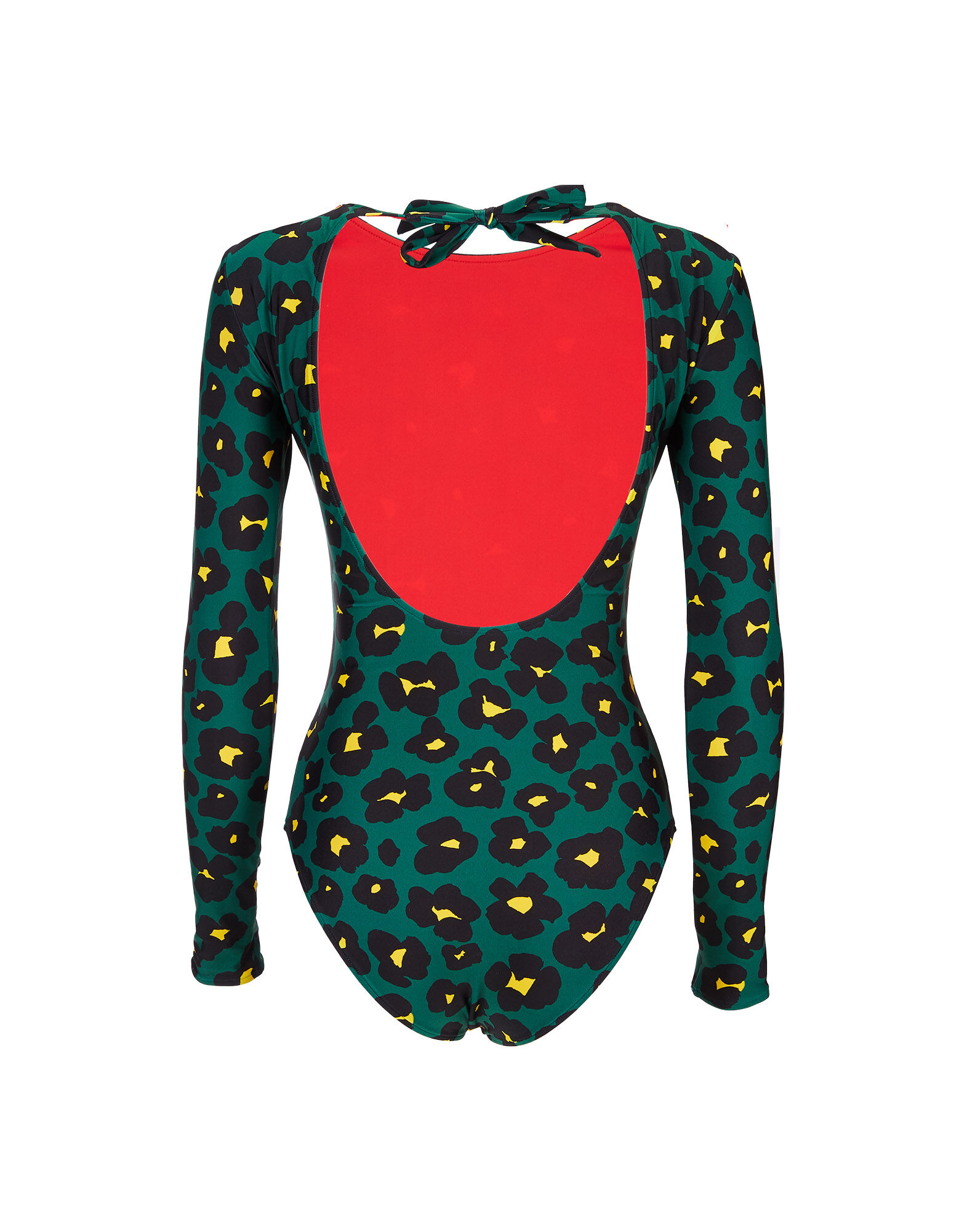 LaDoubleJ Surf Suit Flower Leopard Verde SWI0001LYC001FLL0002