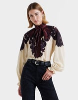 La DoubleJ Cerere Blouse La DoubleJ Cerere Blouse Corsini Placée Cream SHI0086SIL009INI02WH03