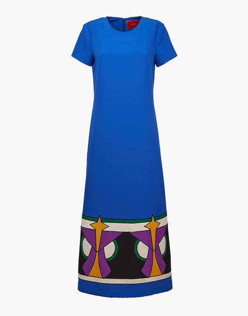 La DoubleJ Super Swing Dress Blue DRE0594CAD003SOLIDBU03