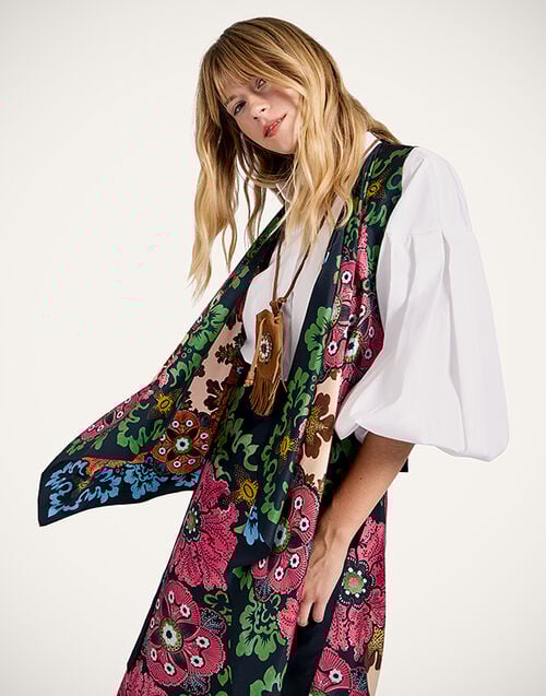 La DoubleJ Scarf Gilet La DoubleJ Scarf Gilet Bounty Placée Red SCA0081SIL006BOU01RE01