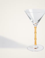 La DoubleJ Bamboo Martini Glasses Set Of 2 La DoubleJ Bamboo Martini Glasses Set Of 2 Solid Amber GLA0051GLS002SOLIDYE10