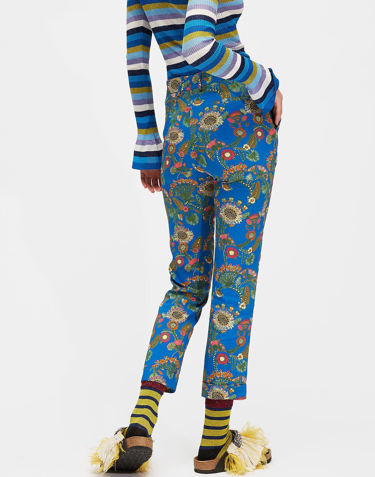 LaDoubleJ Capri Pants Thistle Blu TRO0009VIS001THI0002