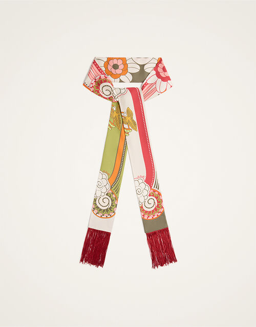 La DoubleJ Skinny Scarf Ambrosia Plac&eacute;e Green SCA0075SIL006AMB03GR02