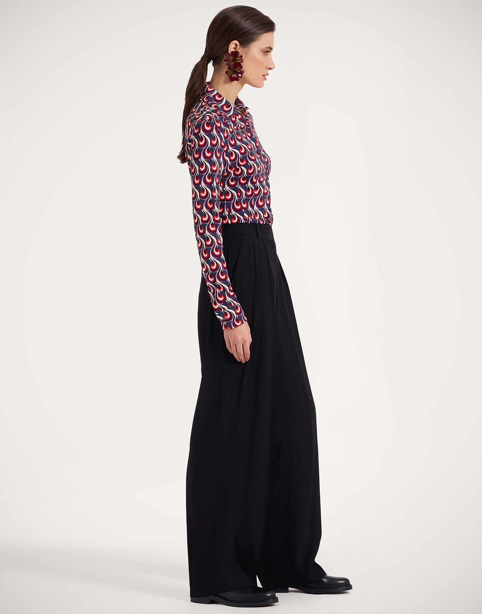 La DoubleJ Fitted Shirt Melty Blue SHI0116JER027MLT01BU03