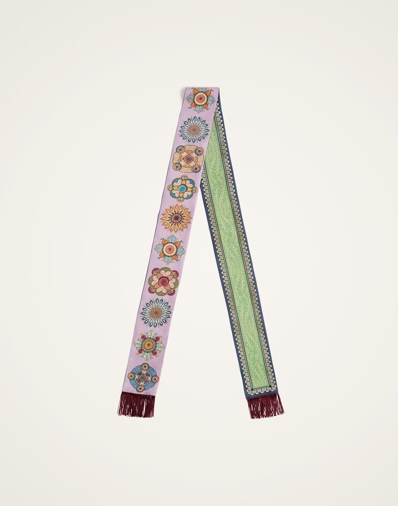 La DoubleJ Skinny Scarf La DoubleJ Skinny Scarf Nucleus Placée Dusty Pink SCA0075SIL006NUC06PI10