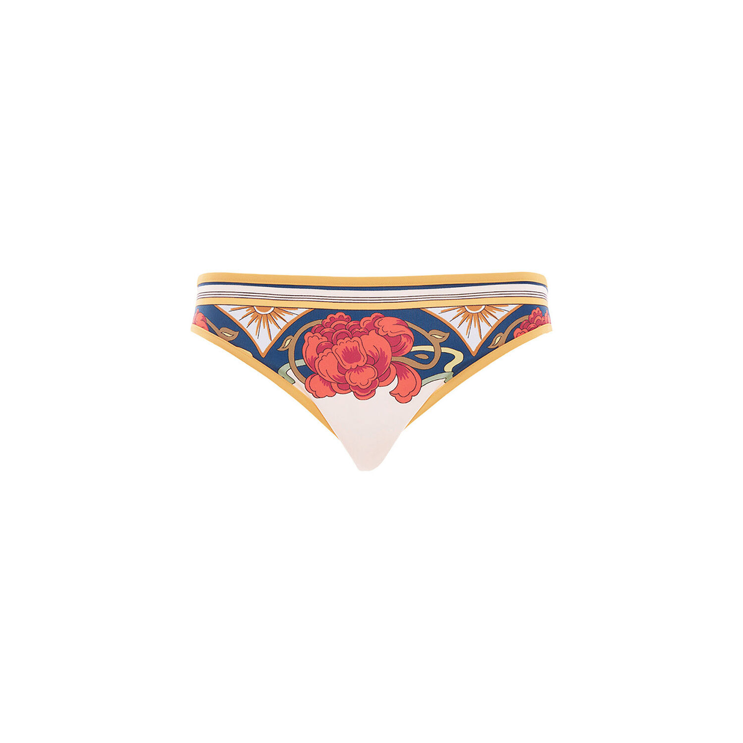 Shop La Doublej Bikini Bottom (placed) In Foulard Liberty Ivory