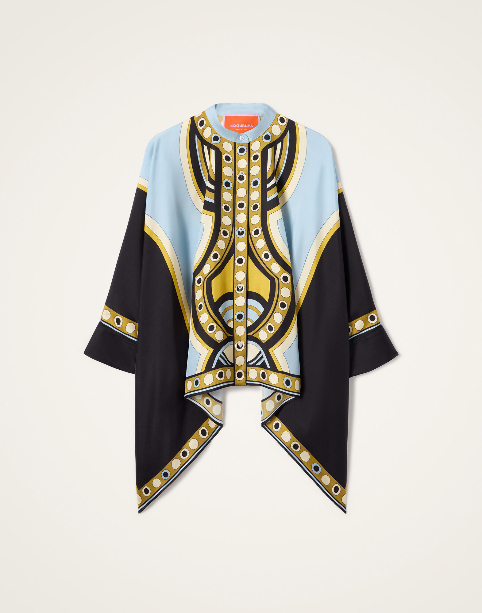 La DoubleJ Foulard Shirt Sanctuary Plac&eacute;e Light Blue SHI0059SIL006SAC02BU01