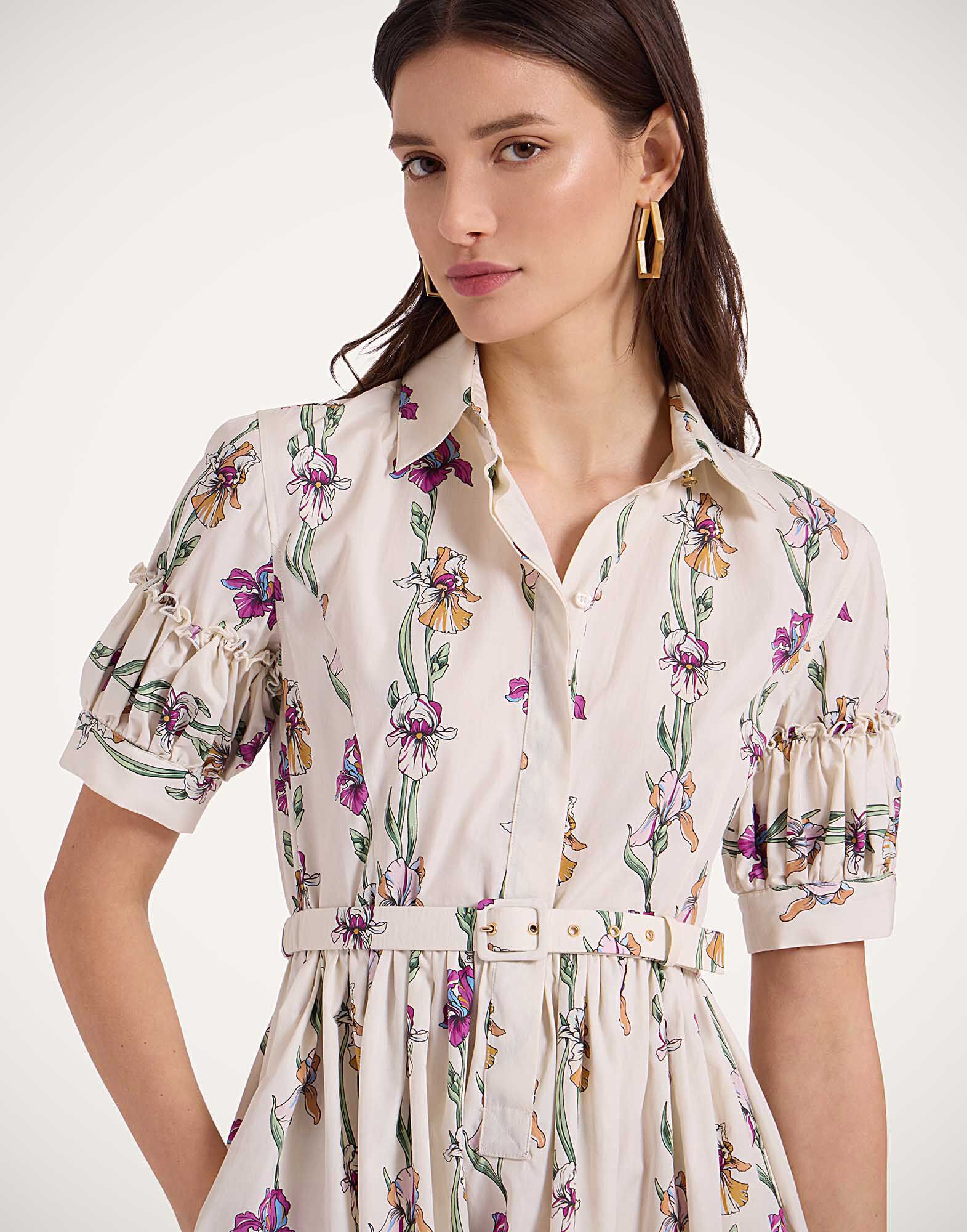 Mini Libertine Dress in Mini Iris Ivory for Women | La DoubleJ