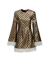 La DoubleJ Twiggy Dress &#40;With Feathers&#41;  DRE0425JAC041LEC0001