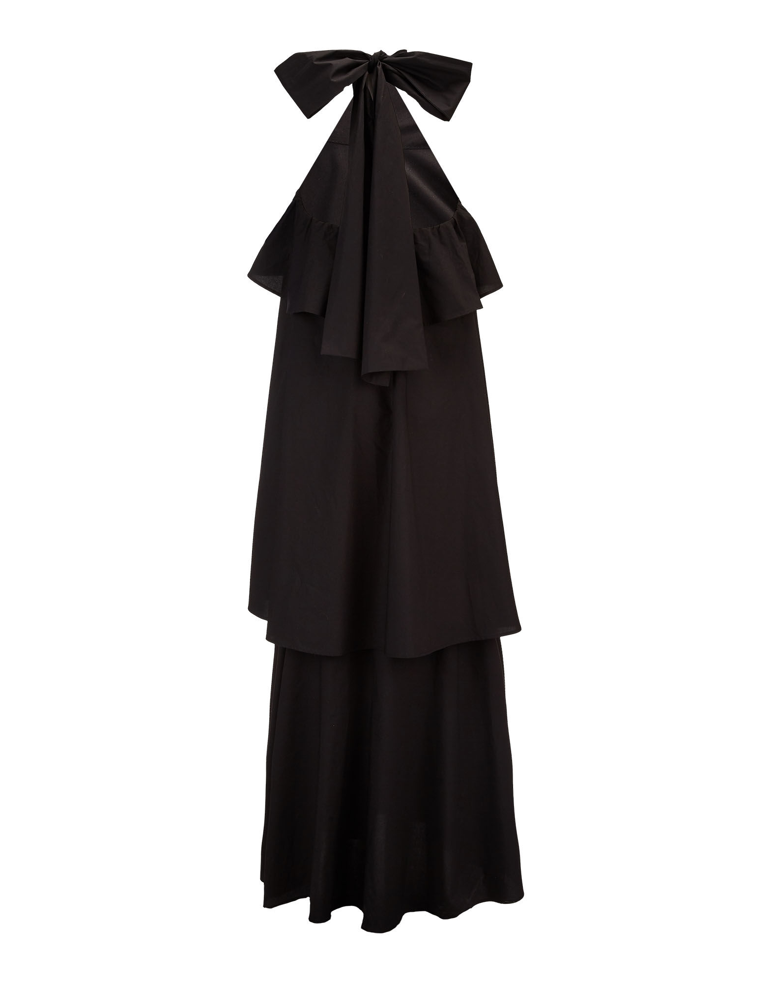 LaDoubleJ Long Bonbon Dress Solid Black DRE0123COT001BLA0001