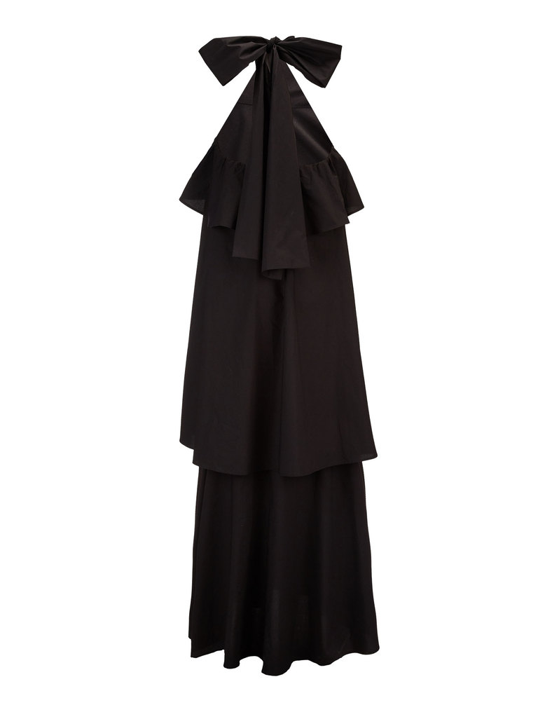 LaDoubleJ Long Bonbon Dress LaDoubleJ Long Bonbon Dress Solid Black DRE0123COT001BLA0001