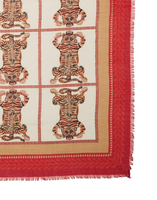 La DoubleJ Shawl (135x135) La DoubleJ Shawl (135x135) Tiger Tiles Camel SCA0026SIL011TIG0006