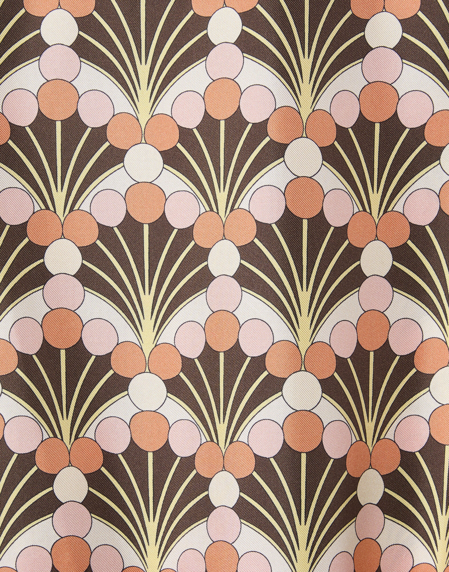 La DoubleJ Muumuu Dress Round Neck Florette Fan Brown DRE0370SIL001FLF02BR02