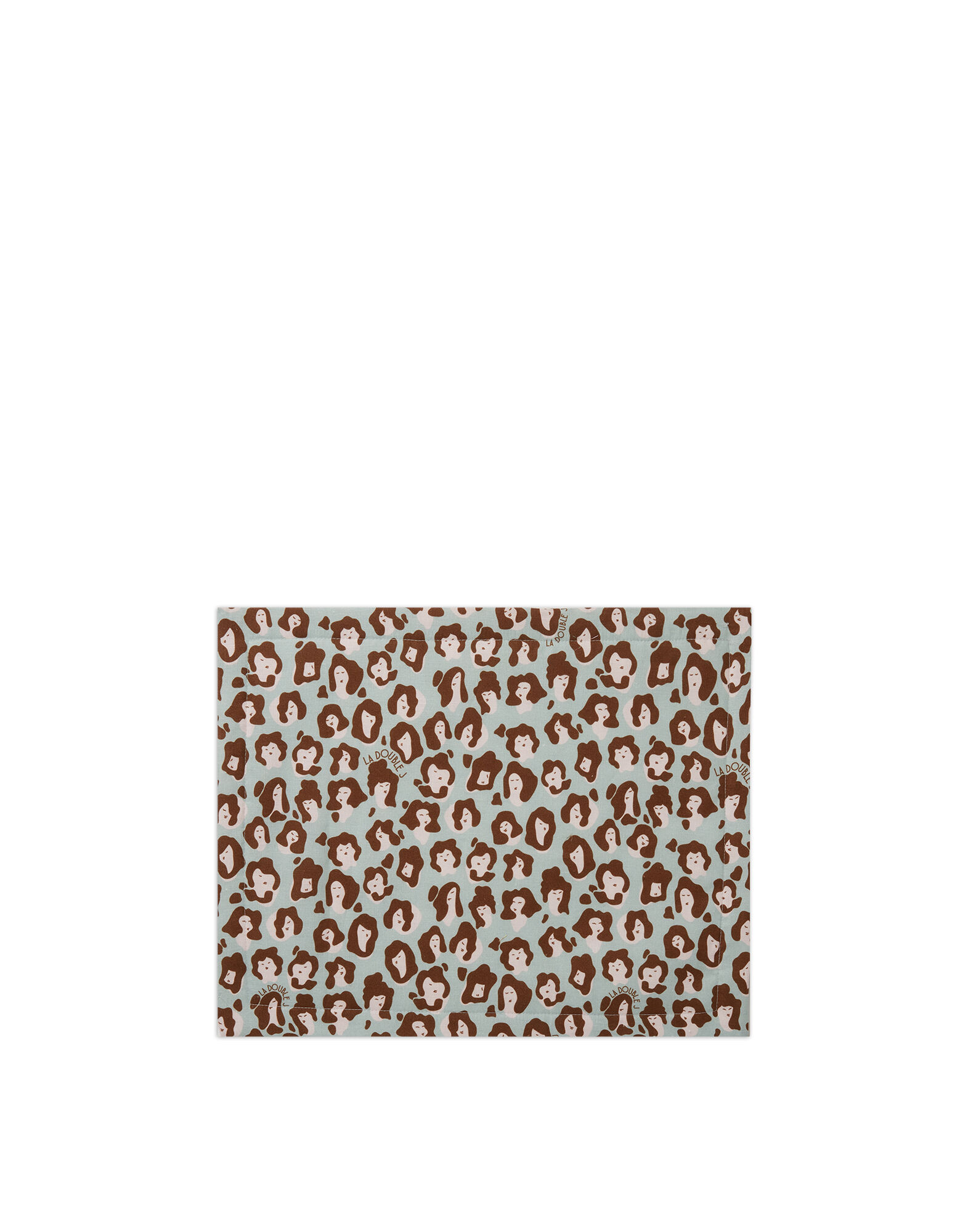 La DoubleJ Placemat Set Of 2 Lady Leopard Acqua TBM0001LIN001LLE0002