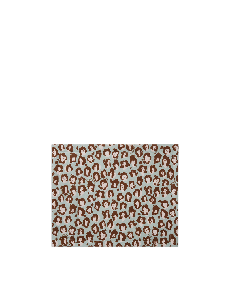La DoubleJ Placemat Set Of 2 La DoubleJ Placemat Set Of 2 Lady Leopard Acqua TBM0001LIN001LLE0002