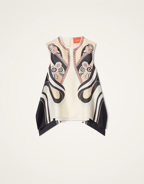 La DoubleJ San Carlo Top Ambrosia Plac&eacute;e Pale Pink TOP0157SIL029AMB03PI02