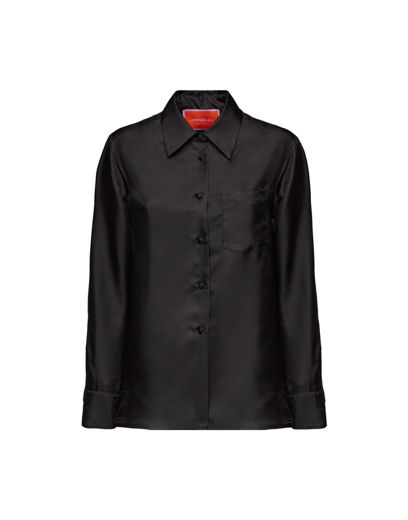 La DoubleJ Boy Shirt La DoubleJ Boy Shirt Solid Black SHI0001SIL001BLA0011