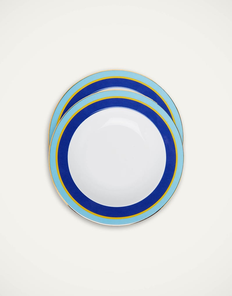 La DoubleJ Soup Plates Set Of 2 La DoubleJ Soup Plates Set Of 2 Rainbow Blue SOU0002CER001RAI04BU03