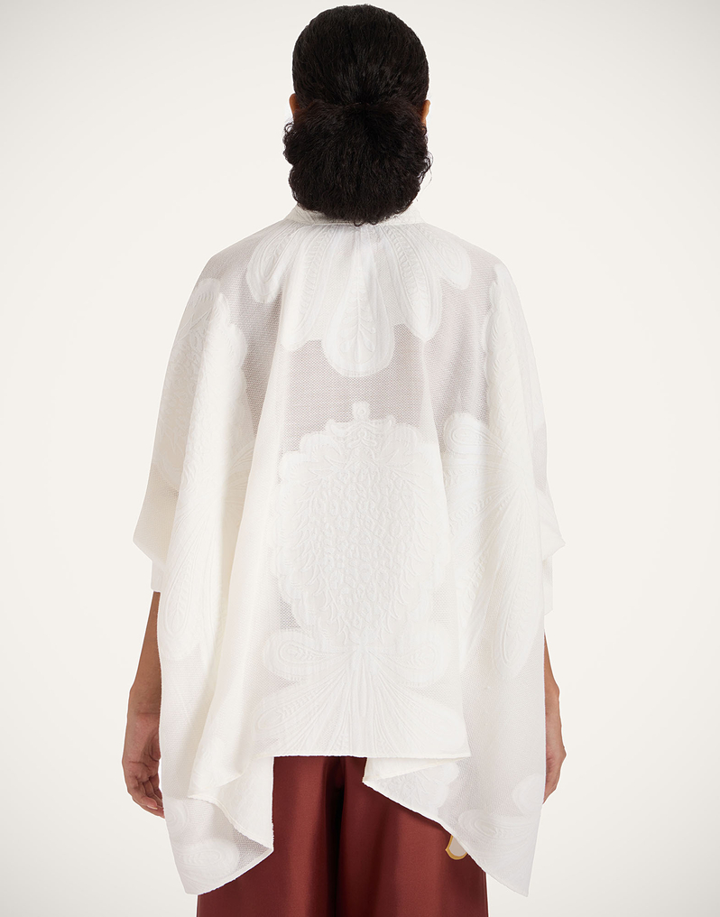 La DoubleJ Foulard Shirt La DoubleJ Foulard Shirt Pineapple Lace SHI0075JCQ046PNP21WH01