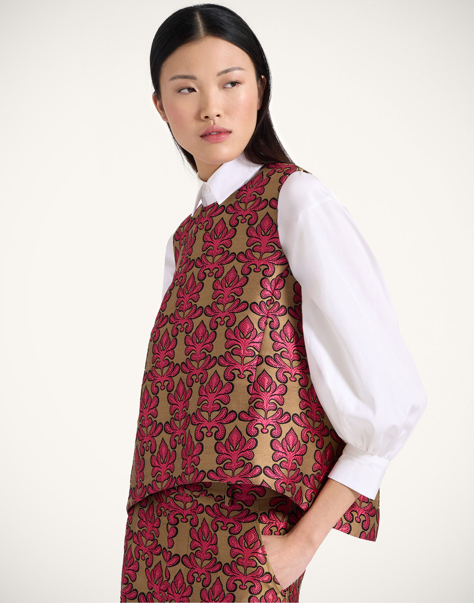 La DoubleJ La Scala Top Herald Fuchsia TOP0016JCQ094HRL01PI03