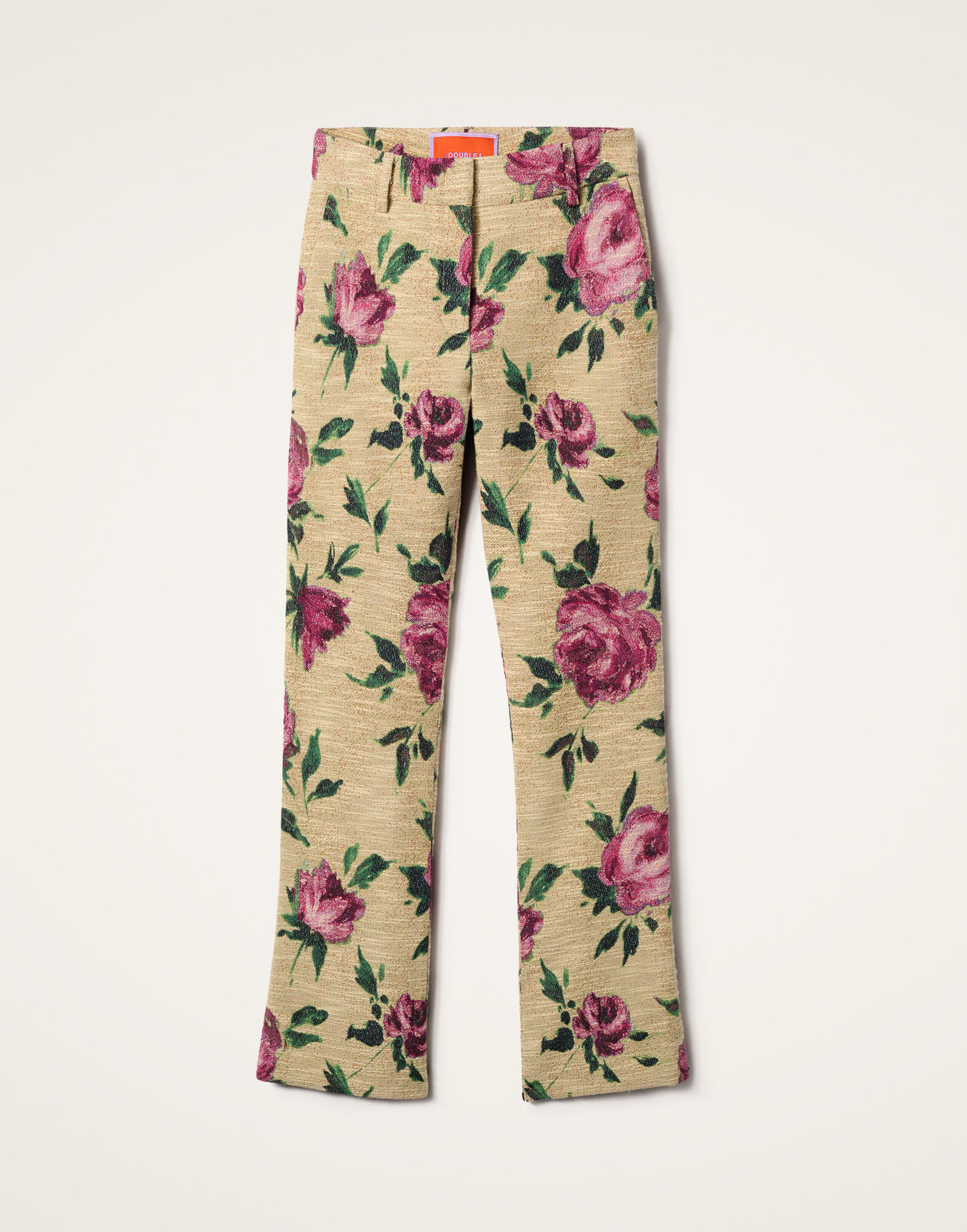 パンツ LA DOUBLEJ Women Straight Pants TRO0026 SIL006 PI01 Pink TRO0026SIL006OLT03_PI01_0.jpg?